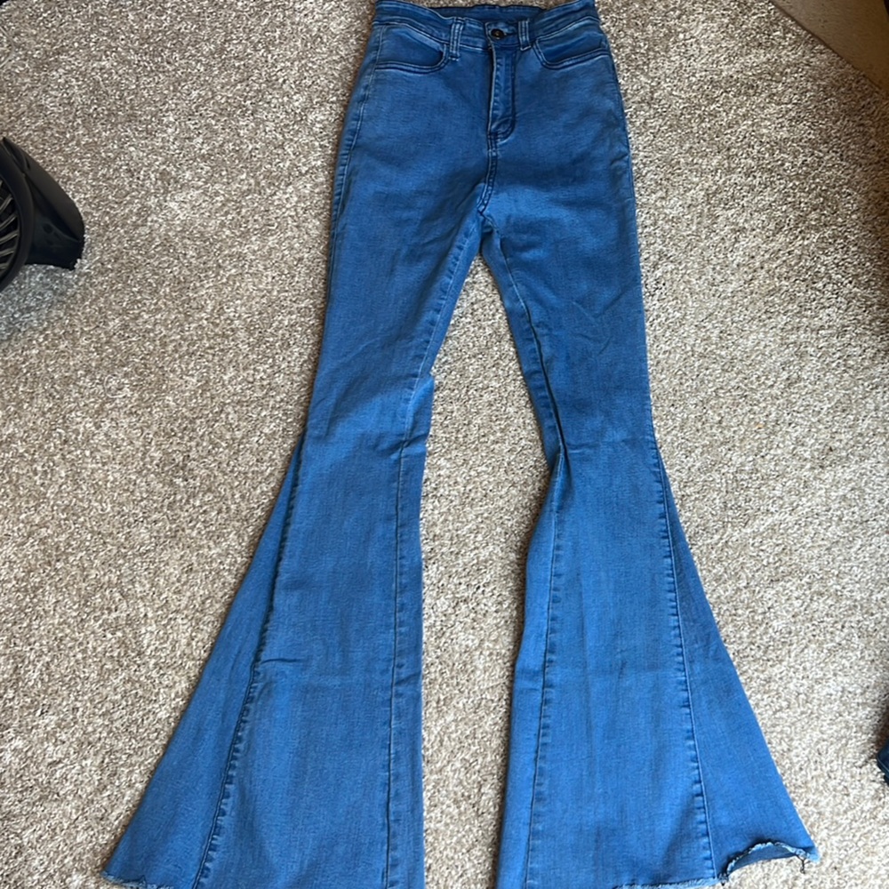 Women's Blue Flared Jeans